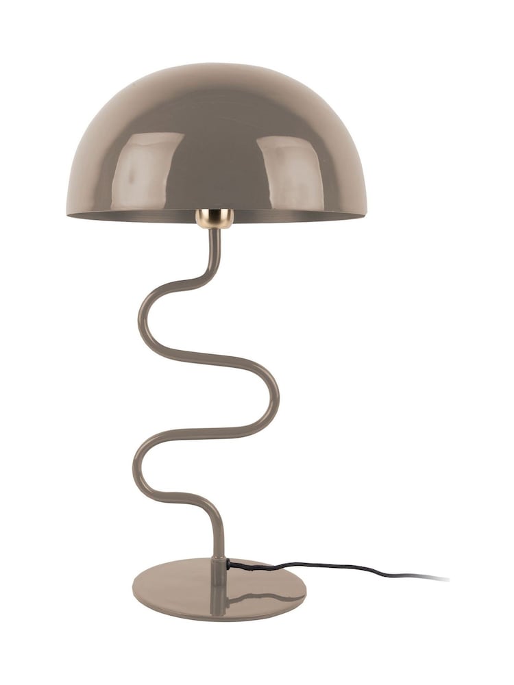 Present Time Warm Grey Twist Table Lamp - Image 2 of 2 Present Time Warm Grey Twist Table Lamp - Image 2 of 2