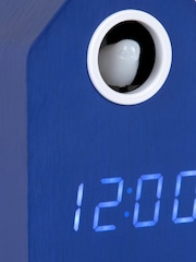 Karlsson Cobalt Blue Cuckoo LED Alarm Clock - Image 4 of 4