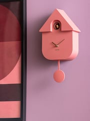 Karlsson Rose Tan Oro Modern Cuckoo Wall Clock - Image 1 of 4