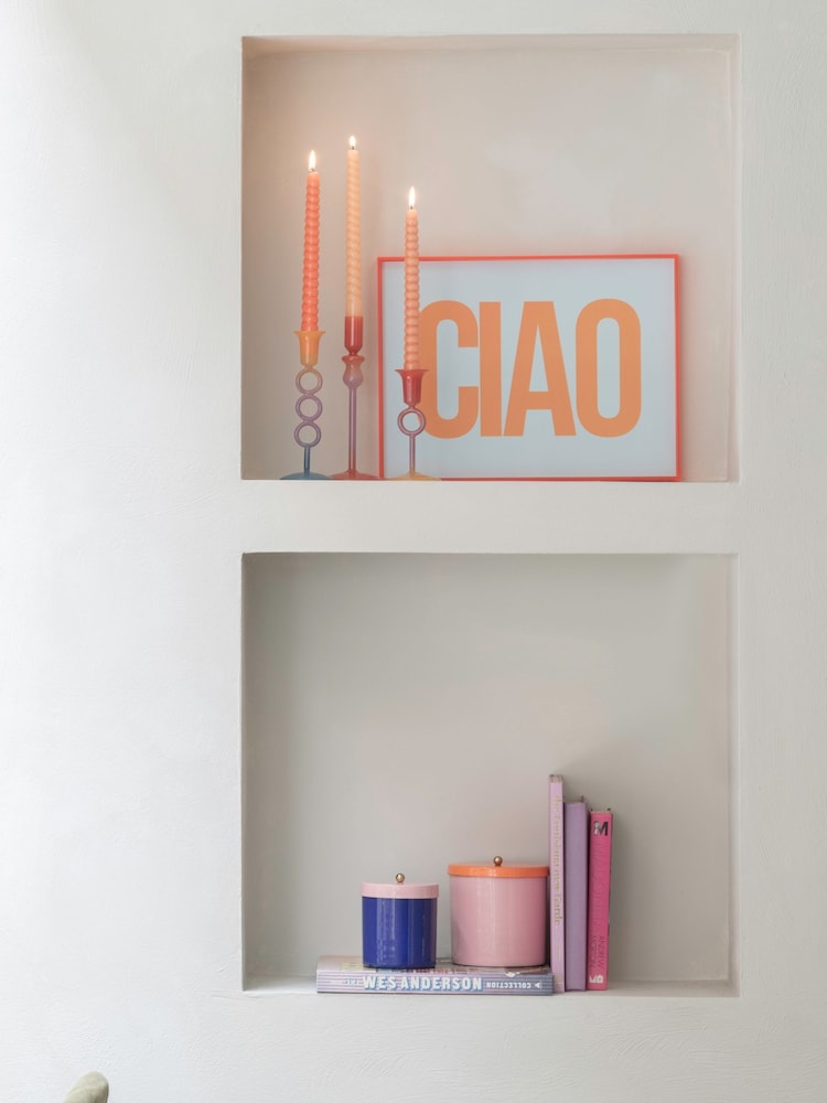 Present Time Bright Orange Ciao Large Wall Art - Image 5 of 5