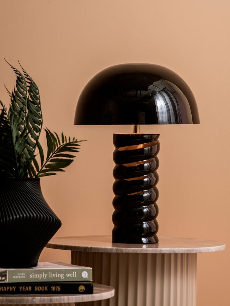 Present Time Black Gracio Table Lamp - Image 1 of 3 Present Time Black Gracio Table Lamp - Image 1 of 3