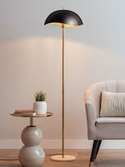 Leitmotiv Black Waved Floor Lamp - Image 1 of 4