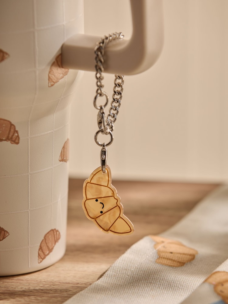 Cream Brunch Club Print 900ml Water Bottle - Image 2 of 4