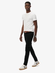 Superdry Black Cotton Vintage Slim Jeans - Image 3 of 8