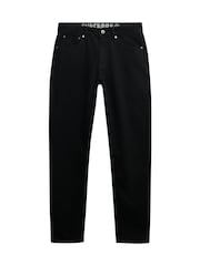Superdry Black Cotton Vintage Slim Jeans - Image 6 of 8