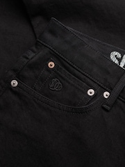 Superdry Black Cotton Vintage Slim Jeans - Image 7 of 8