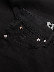 Superdry Black Cotton Vintage Slim Jeans - Image 8 of 8