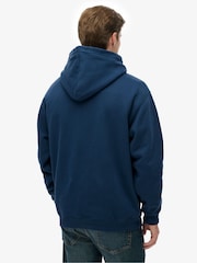 Superdry Blue Vintage Athletics Oversized Hoodie - Image 2 of 7