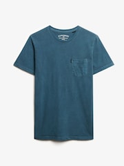 Superdry Blue Classic Essential Pocket T-Shirt - Image 6 of 7