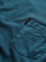 Superdry Blue Classic Essential Pocket T-Shirt - Image 7 of 7