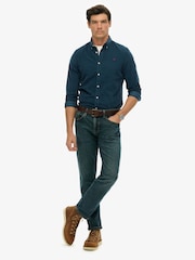 Superdry Blue Classic Needle Cord Shirt - Image 3 of 7