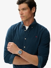 Superdry Blue Classic Needle Cord Shirt - Image 4 of 7