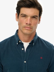 Superdry Blue Classic Needle Cord Shirt - Image 5 of 7