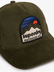 Superdry Green Mesh Cord Trucker Cap - Image 4 of 5