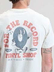 Lee Cream Vinyl Back Print T-Shirt - Image 5 of 8