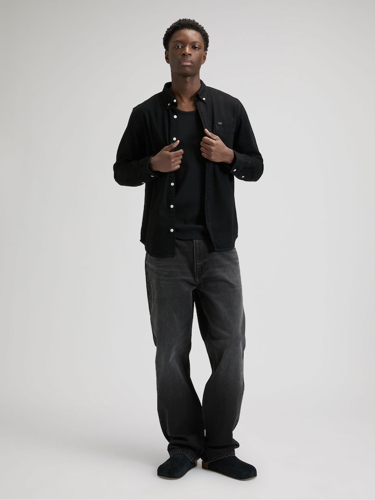 Lee Black Asher Loose Straight Fit Jeans - Image 2 of 6