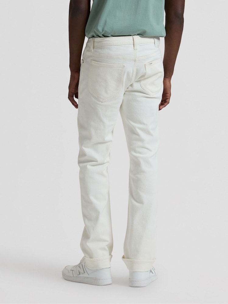 Lee White West Regular Straight Fit Jeans - Image 2 of 6