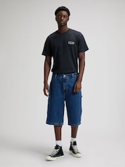 Sky Blå - Lee Workwear Carpenter Skater Shorts - Bilde 3 av 7