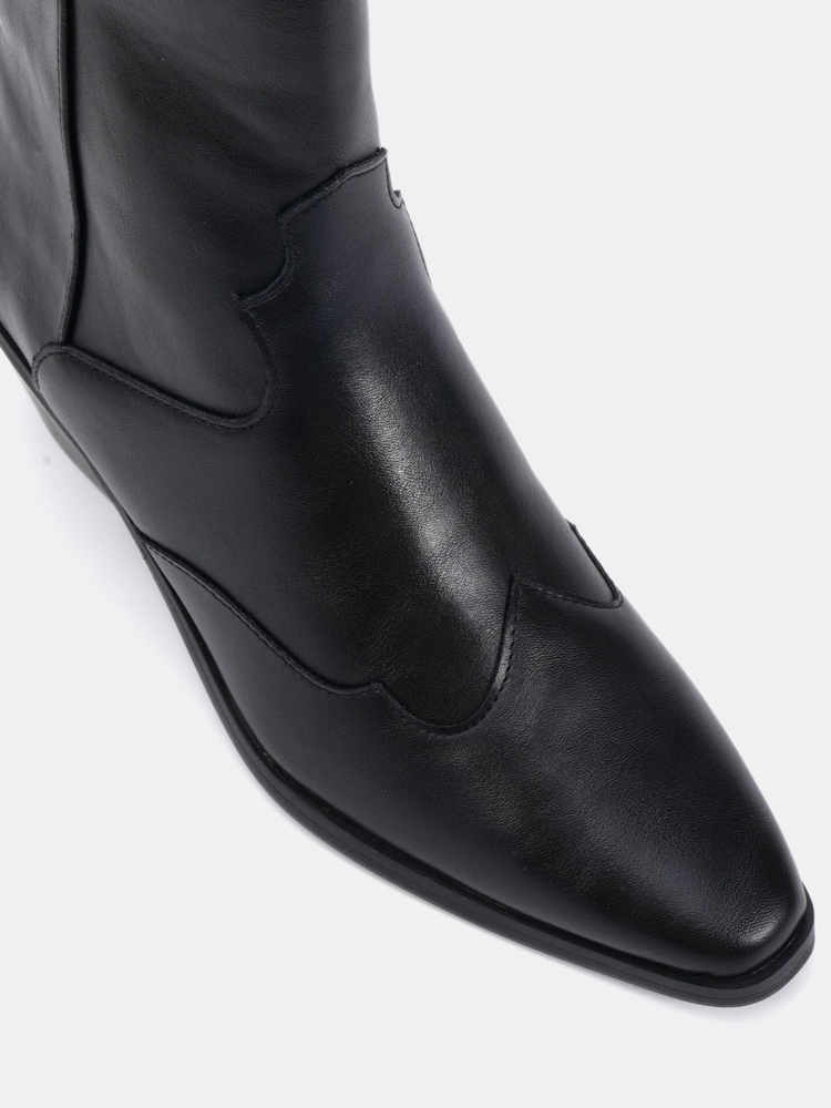 Schwarz - Novo Diablo Low Heel Western Boots - Bild 6 von 6