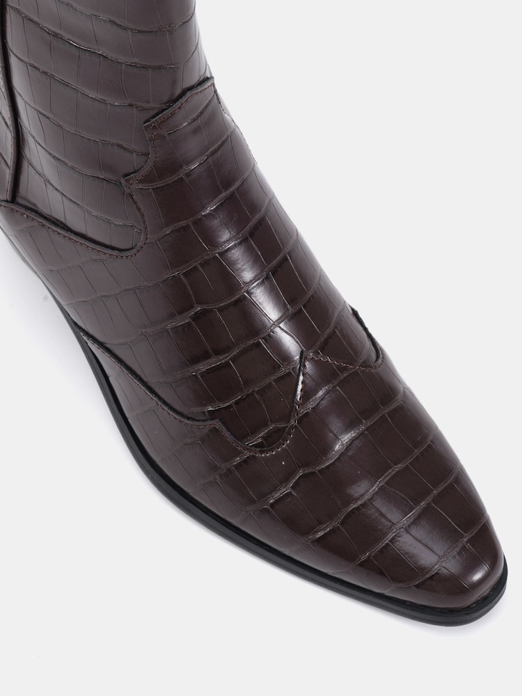 Braun - Novo Diablo Low Heel Western Boots - Bild 6 von 6