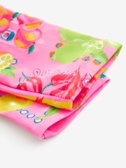 Never Fully Dressed Pink Fruit Print Sunsafe Long Sleeve Rash Vest and Swim Set - Image 10 of 11