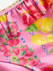 Never Fully Dressed Pink Fruit Shirred Bikini Set - Image 10 of 11