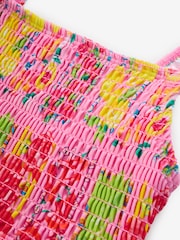 Never Fully Dressed Pink Fruit Shirred Bikini Set - Image 8 of 11