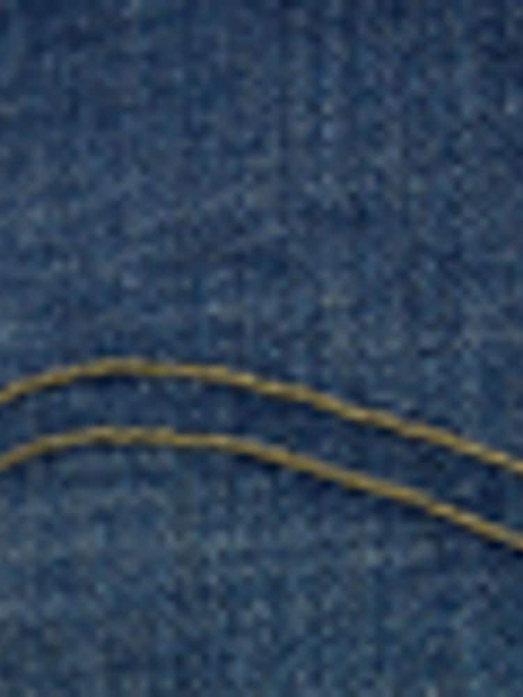 Lee Blue Zigzag Stitch Rider Denim Shorts - Image 7 of 7