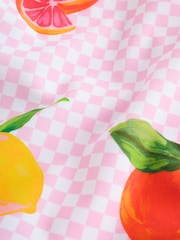 Never Fully Dressed Pink Check Fruit Ruffle Swimsuit - Image 8 of 8