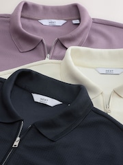 Mauve/Ecru/Black Polo and Shorts Co-ord Set - Image 11 of 12