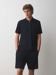 Mauve/Ecru/Black Polo and Shorts Co-ord Set - Image 4 of 12