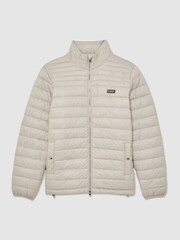 Reiss Light Stone Acer Quilted Zip-Through Jacket - Image 2 of 6