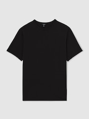 Reiss Black Joe Stretch-Cotton Crew-Neck T-Shirt - Image 2 of 5