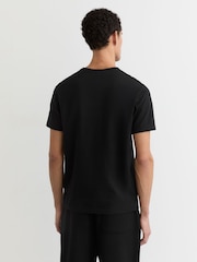 Reiss Black Joe Stretch-Cotton Crew-Neck T-Shirt - Image 4 of 5