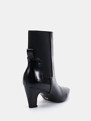 Novo Black Regular Fit Kennedy Curved Mid Heel Chelsea Ankle Boots - Image 4 of 6