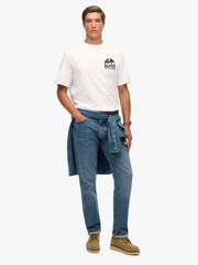 Superdry White Record Label Oversized T-Shirt - Image 4 of 5