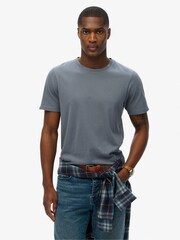 Superdry Blue Classic Essential T-Shirt - Image 1 of 6