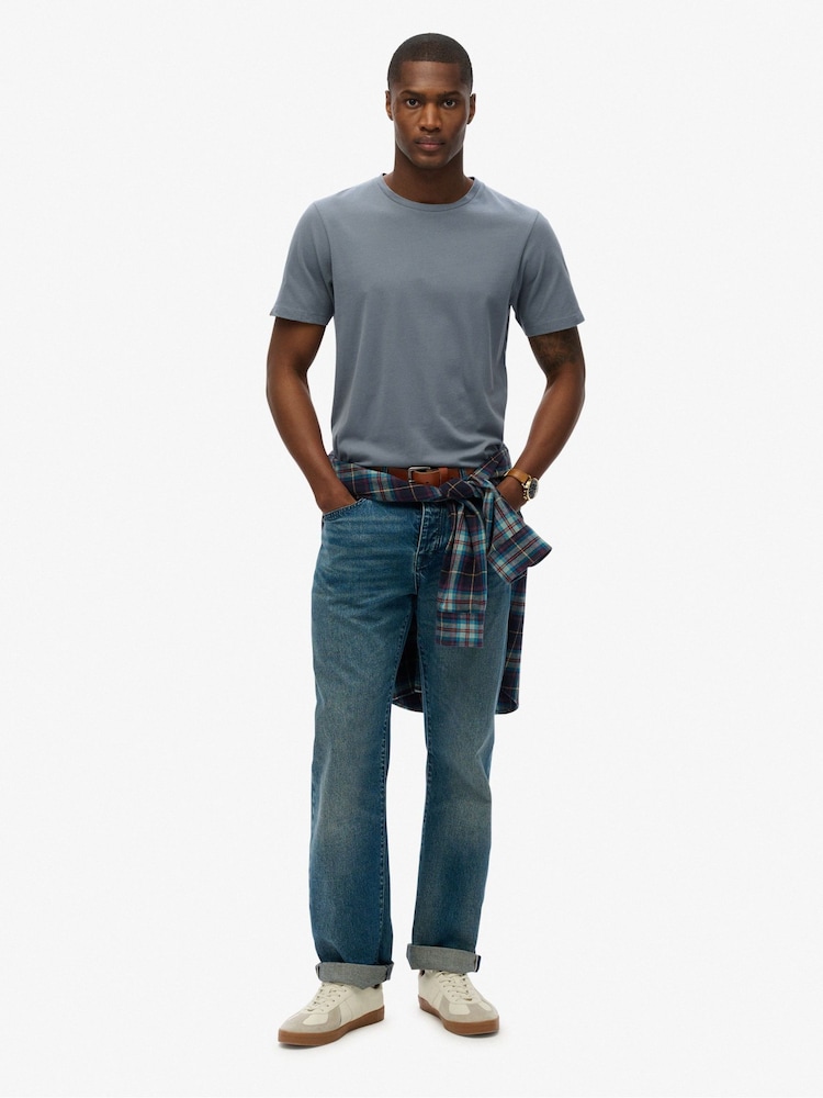 Superdry Blue Classic Essential T-Shirt - Image 2 of 6