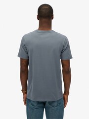 Superdry Blue Classic Essential T-Shirt - Image 4 of 6