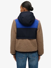 Superdry Grey Hooded Fleece Jacket - Image 2 of 8