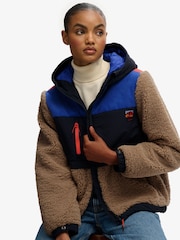 Superdry Grey Hooded Fleece Jacket - Image 4 of 8