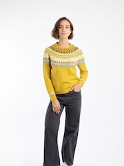 Weird Fish Green Lowell Fair Isle Jumper - Image 4 of 9