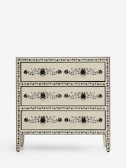 Rockett St George Ivory and Black Rose Noir Chest of Drawers - Image 2 of 11