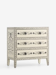 Rockett St George Ivory and Black Rose Noir Chest of Drawers - Image 5 of 11