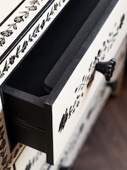 Rockett St George Ivory and Black Rose Noir Chest of Drawers - Image 9 of 11