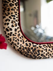Rockett St George Leopard Love Velvet Starlet Mirror - Image 3 of 4