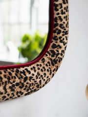 Rockett St George Leopard Love Velvet Starlet Mirror - Image 4 of 4