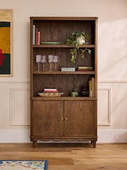 Nina Campbell Dark Oak Parker Bookcase Shelving - Image 1 of 10