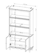 Nina Campbell Dark Oak Parker Bookcase Shelving - Image 5 of 10