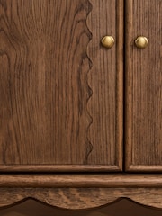 Nina Campbell Dark Oak Parker Bookcase Shelving - Image 6 of 10